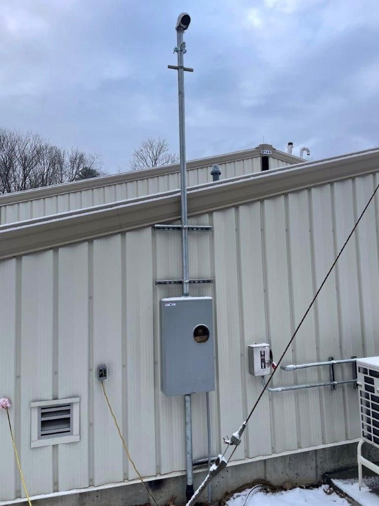 Electrical Service Meter Panel and Stanchion